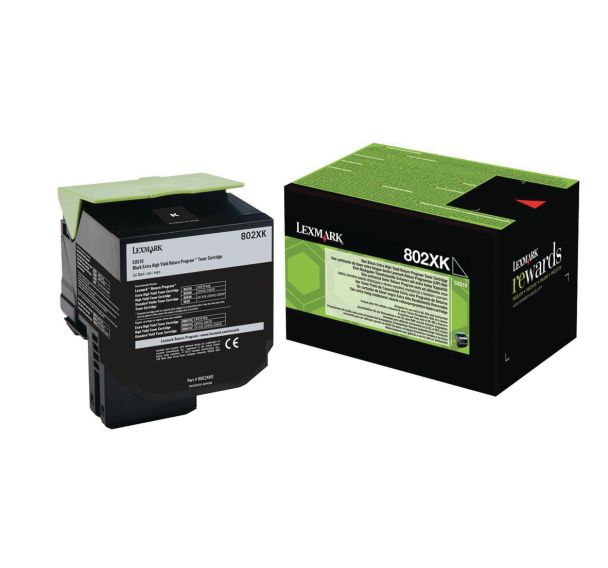 Toner noir LEXMARK 8000p 802XK (80C2XK0)