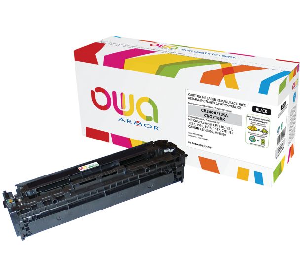 Toner reconditionné Black HP CB540A - 2200 p