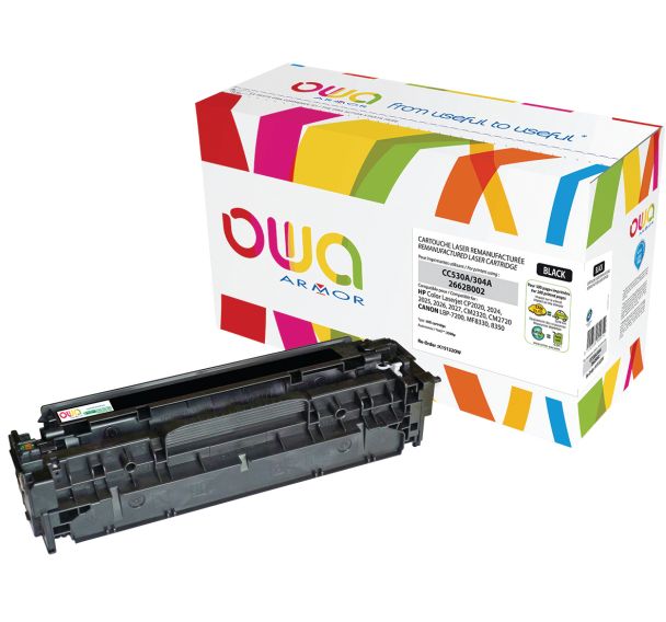 Toner reconditionné Black HP CC530A - 3500 p