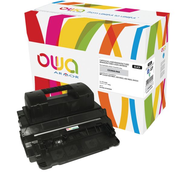 Toner reconditionné Black HP CE390A - 10000 p