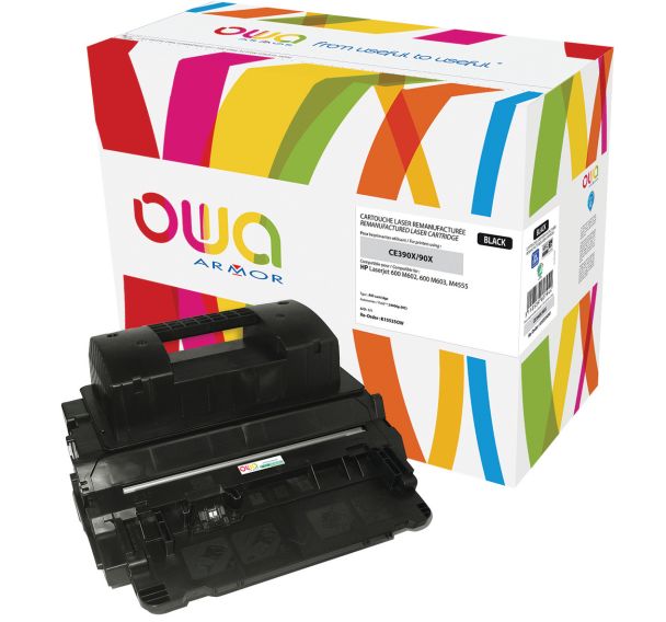 Toner reconditionné Black HP CE390X - 24000 p
