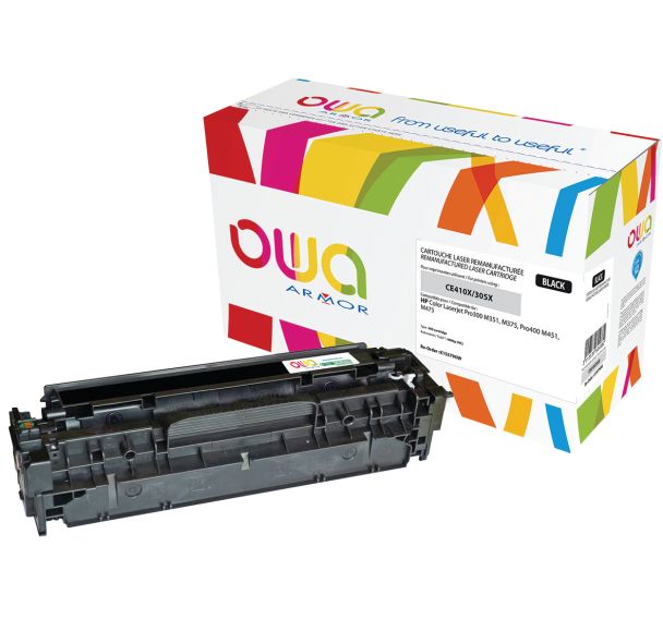 Toner reconditionné Black HP CE410X - 4000 p