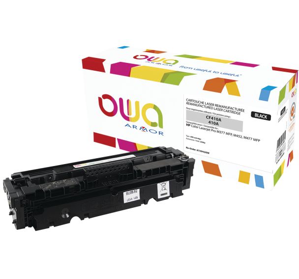 Toner reconditionné Black HP CF410A - 2300 p