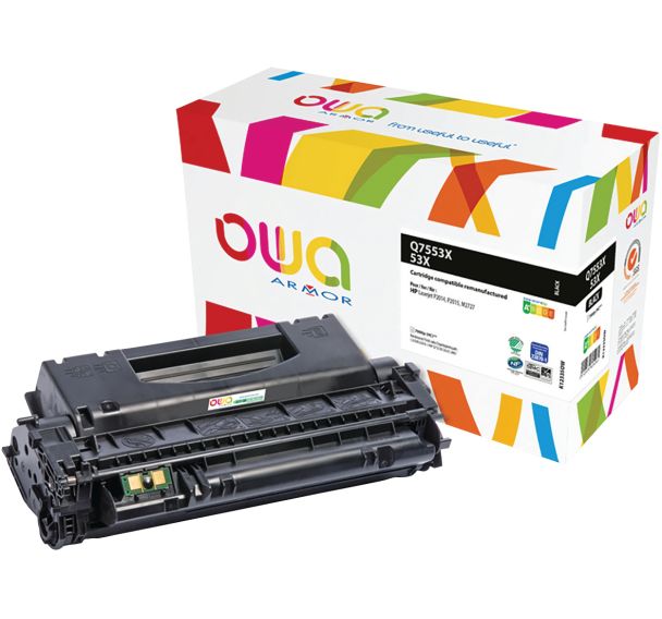 Toner reconditionné Black HP Q7553X - 7000 p