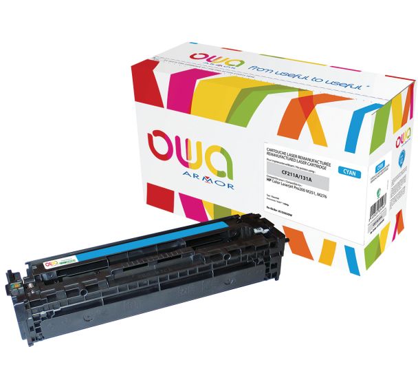 Toner reconditionné Cyan HP CF211A - 1800 p