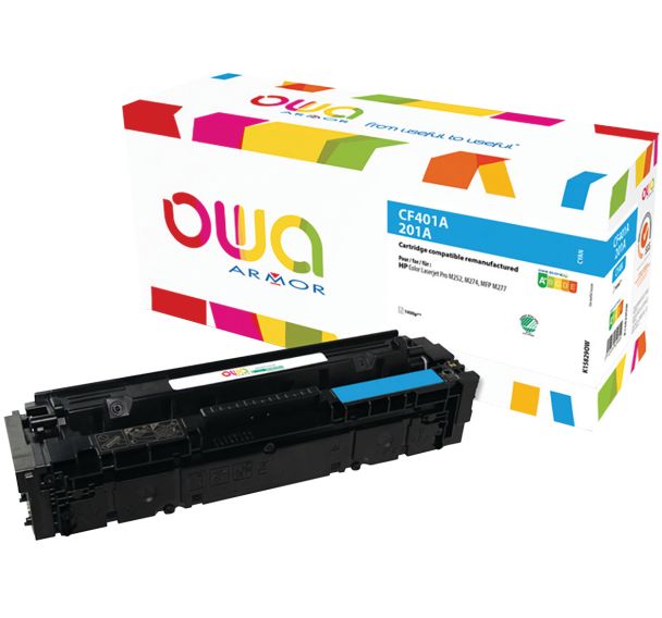 Toner reconditionné Cyan HP CF401A - 1400 p