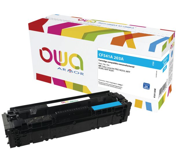 Toner reconditionné Cyan HP CF541A - 1300 p