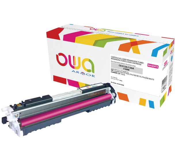 Toner reconditionné Magenta HP CE313A - 1000 p