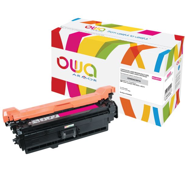 Toner reconditionné Magenta HP CE403A - 6000 p