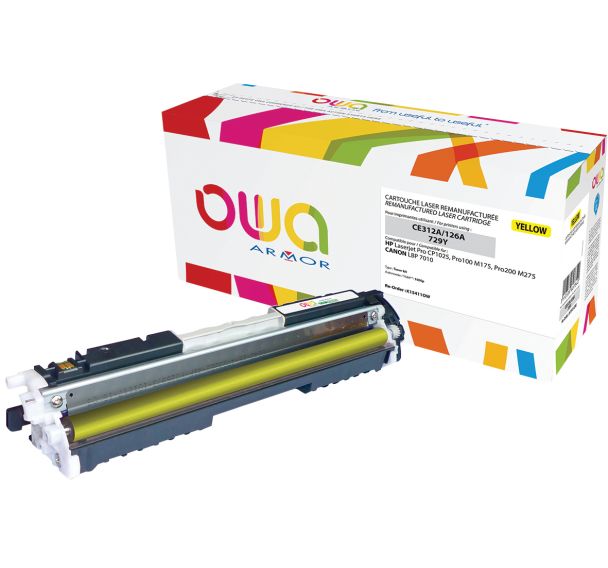 Toner reconditionné Yellow HP CE312A - 1000 p