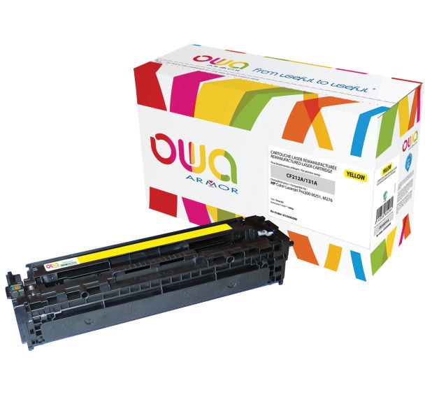 Toner reconditionné Yellow HP CF212A - 1800 p