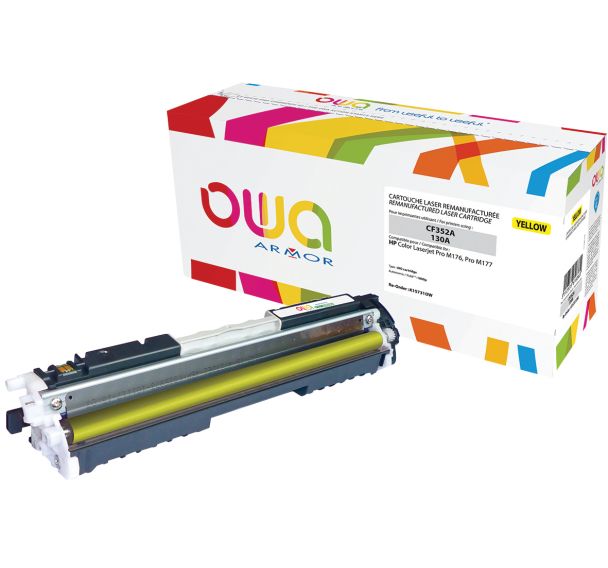 Toner reconditionné Yellow HP CF352A - 1000 p