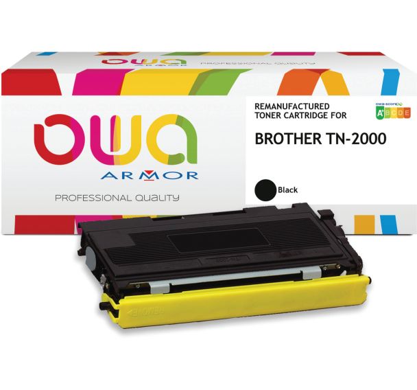 Toner remanufacturé BROTHER TN-2000 - Noir
