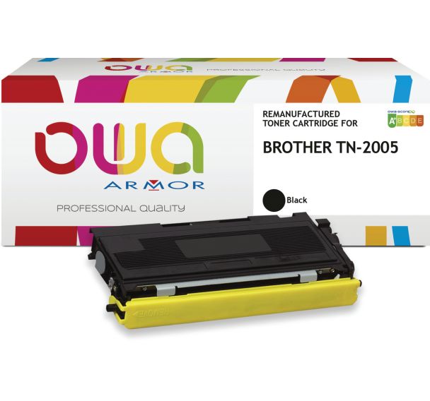 Toner remanufacturé BROTHER TN-2005 - Noir