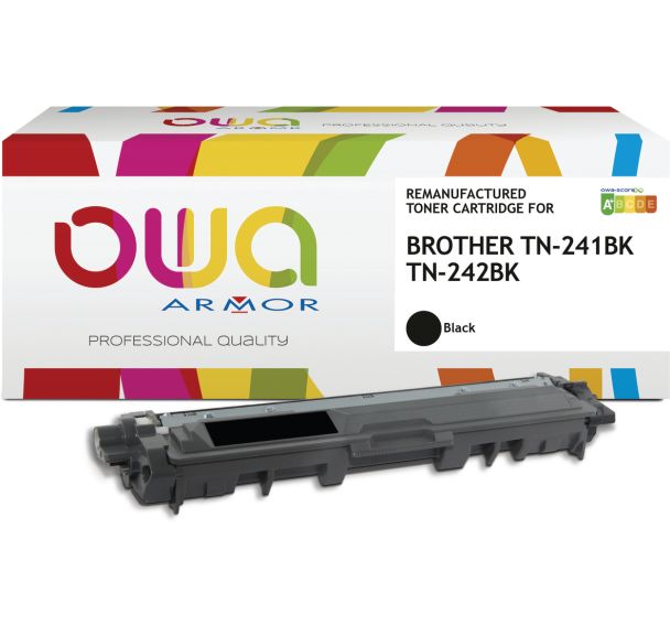 Toner remanufacturé BROTHER TN-241BK - TN-242BK - OWA