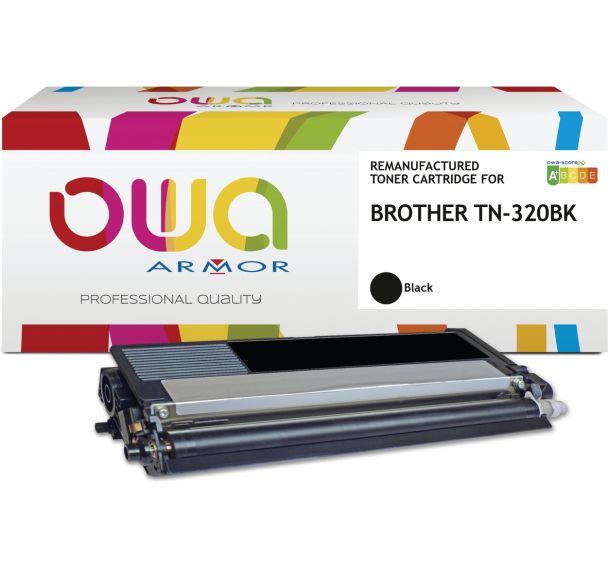 Toner remanufacturé BROTHER TN-320BK - OWA