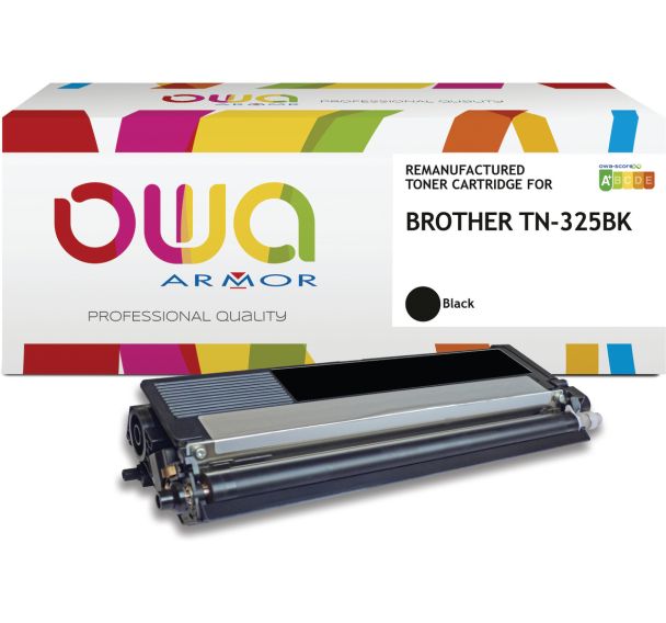 Toner remanufacturé BROTHER TN-325Bk - OWA