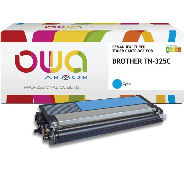 Toner remanufacturé BROTHER TN-325C - OWA
