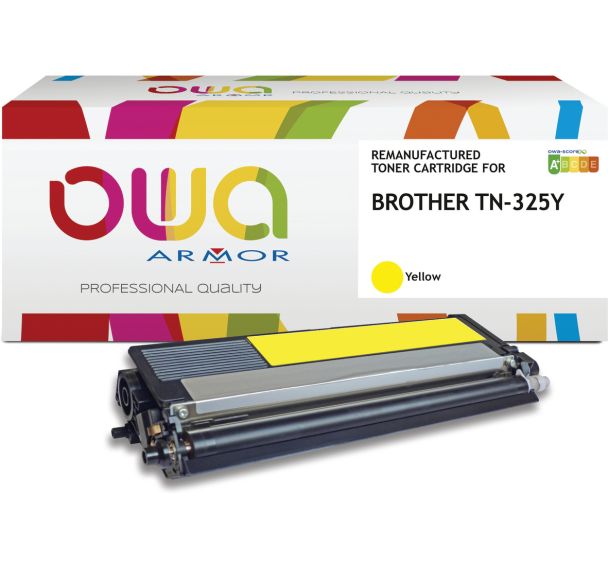 Toner remanufacturé BROTHER TN-325Y - OWA