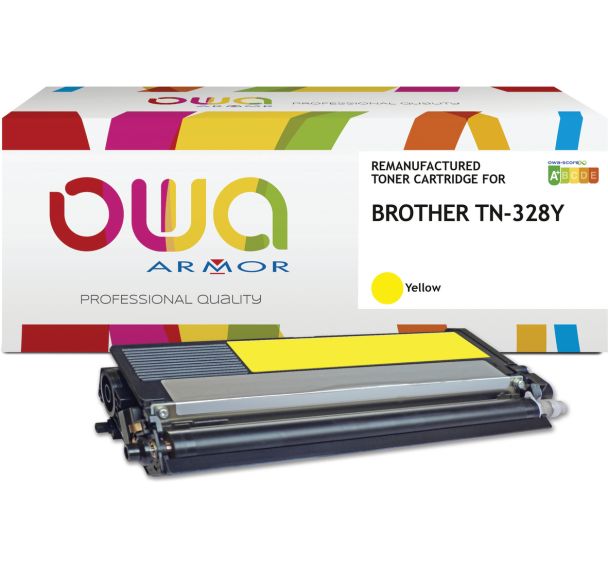 Toner remanufacturé BROTHER TN-328Y - OWA