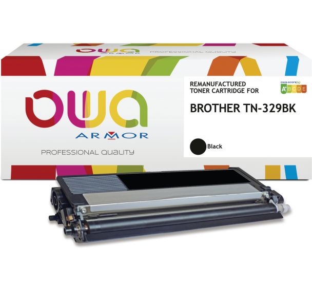 Toner remanufacturé BROTHER TN-329BK - OWA