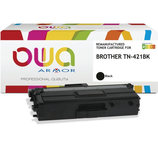 Toner remanufacturé BROTHER TN-421BK - OWA