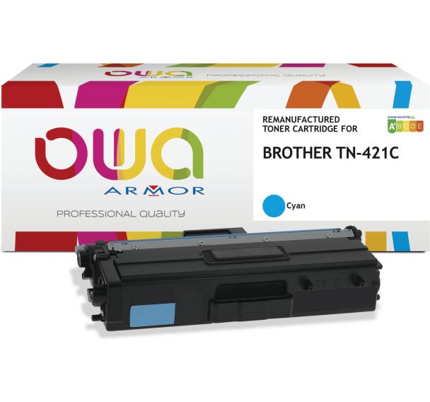 Toner remanufacturé BROTHER TN-421C - OWA