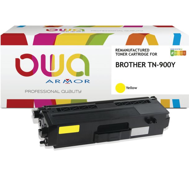 Toner remanufacturé BROTHER TN-900Y - OWA