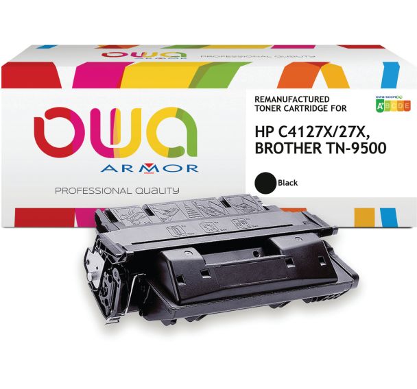 Toner remanufacturé BROTHER TN-9500 - HP C4127X - Noir