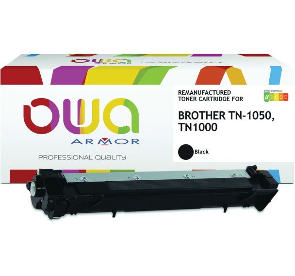 Toner remanufacturé Brother TN1050 - Noir