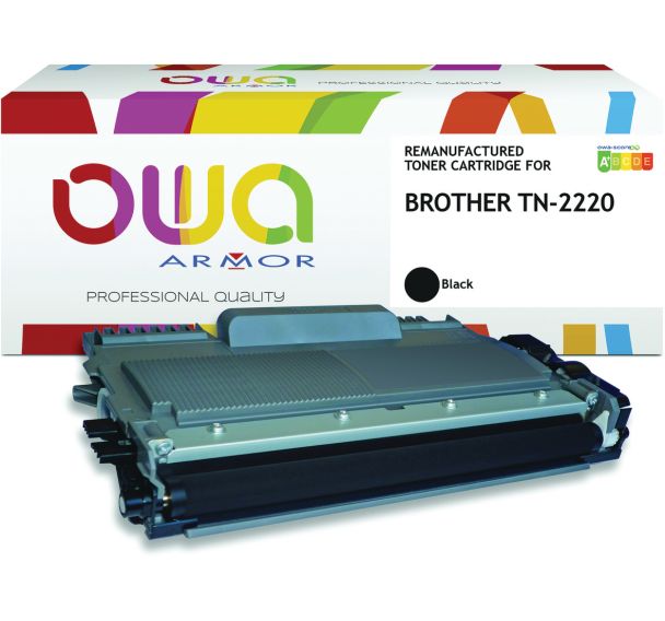 Toner remanufacturé Brother TN2220 - Noir