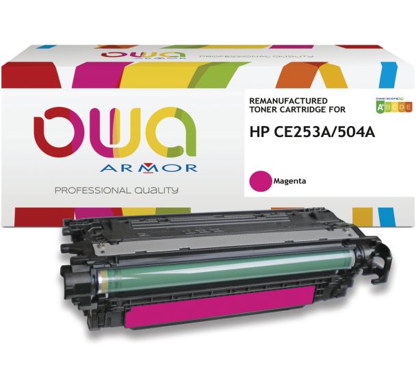 Toner remanufacturé CANON 723M - HP CE253A - OWA