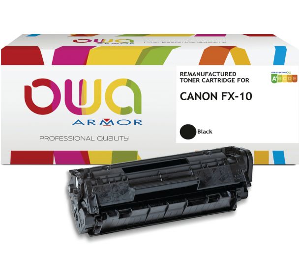 Toner remanufacturé Canon FX-10 - Noir