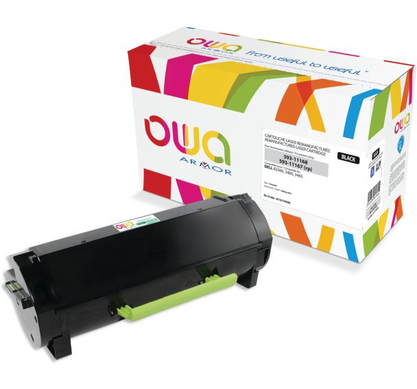 Toner remanufacturé DELL 593-11168 - 593-11167 - OWA