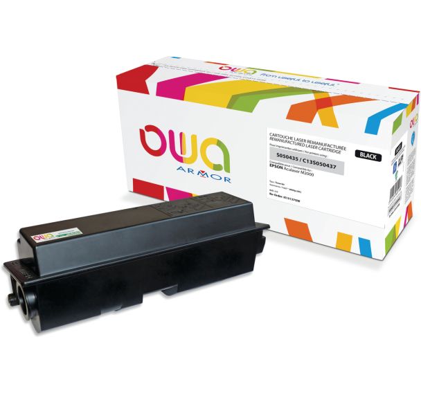 Toner remanufacturé EPSON C13S050435 - C13S050437 - OWA