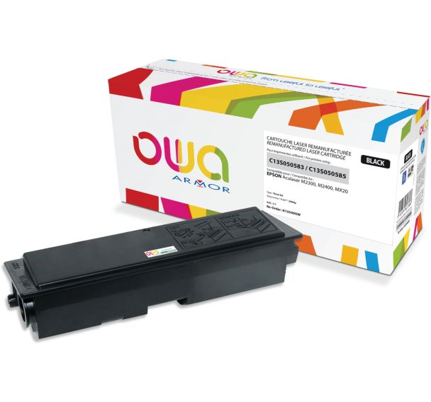 Toner remanufacturé EPSON C13S050583 - C13S050585 - OWA