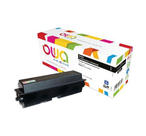 Toner remanufacturé Epson C13S050436, C13S050438 - Noir