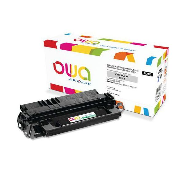 Toner remanufacturé HP C4129X, Canon Cartridge H - Noir