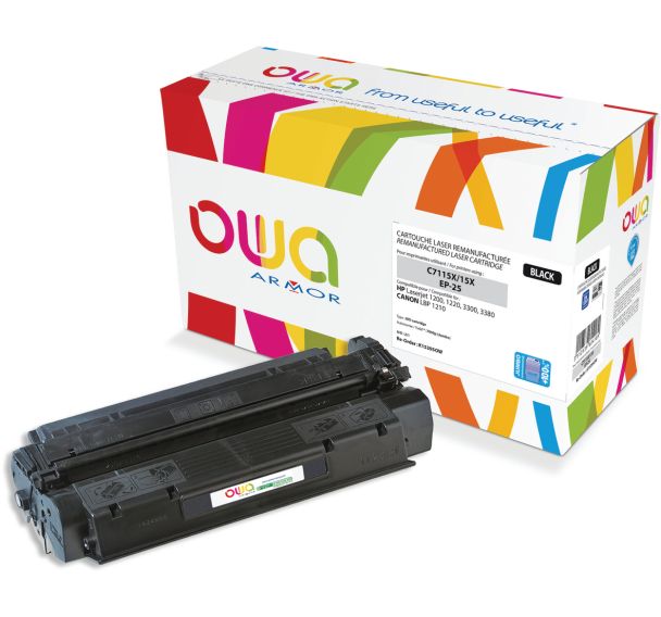 Toner remanufacturé HP C7115X-CANON EP-25 - Noir