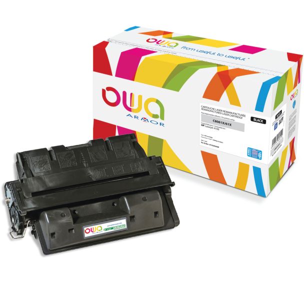 Toner remanufacturé HP C8061X - Noir