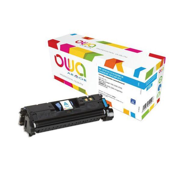 Toner remanufacturé HP C9701A-HP Q3961A-Canon EP-87C-Canon 701C - Owa