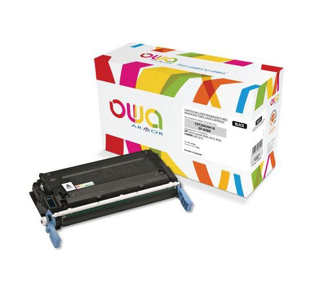 Toner remanufacturé HP C9720A - Canon EP-85 BK - Noir - Owa