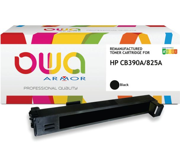 Toner remanufacturé HP CB390A - Noir