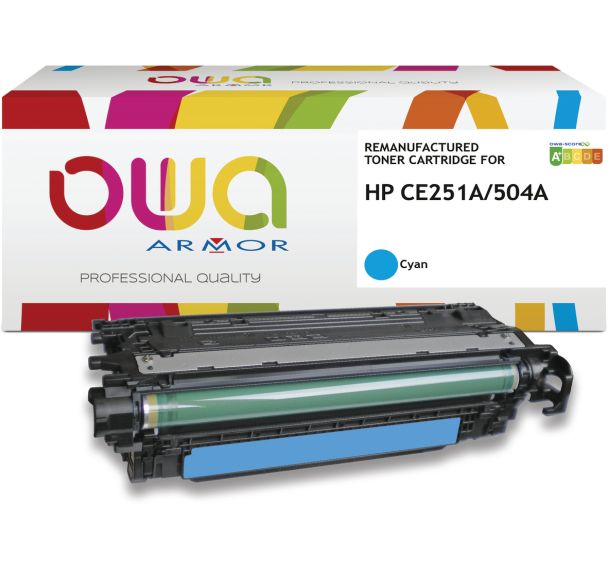 Toner remanufacturé HP CE251A - CANON 723C - OWA