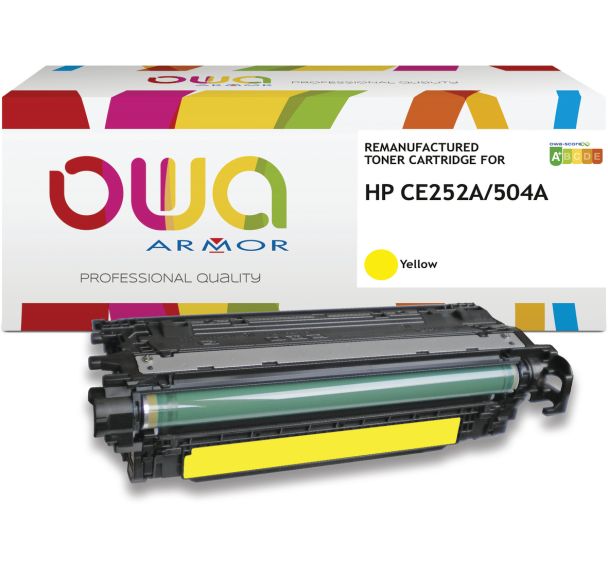 Toner remanufacturé HP CE252A - CANON 723Y - OWA