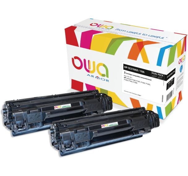 Toner remanufacturé HP CE278A - CANON 726 - OWA