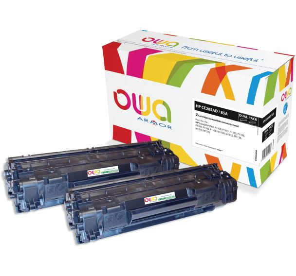 Toner remanufacturé HP CE285A - CANON 725 - OWA