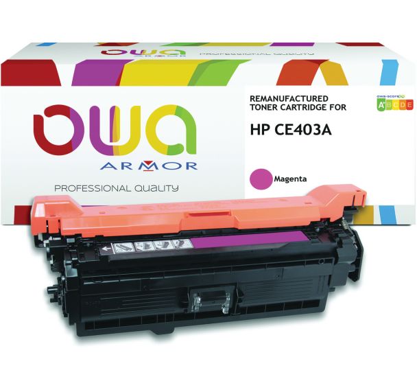 Toner remanufacturé HP CE403A - OWA