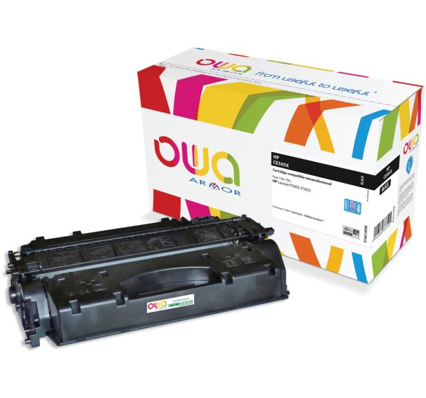 Toner remanufacturé HP CE505X - Noir