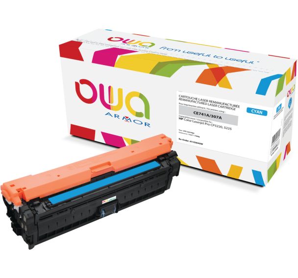 Toner remanufacturé HP CE741A - OWA